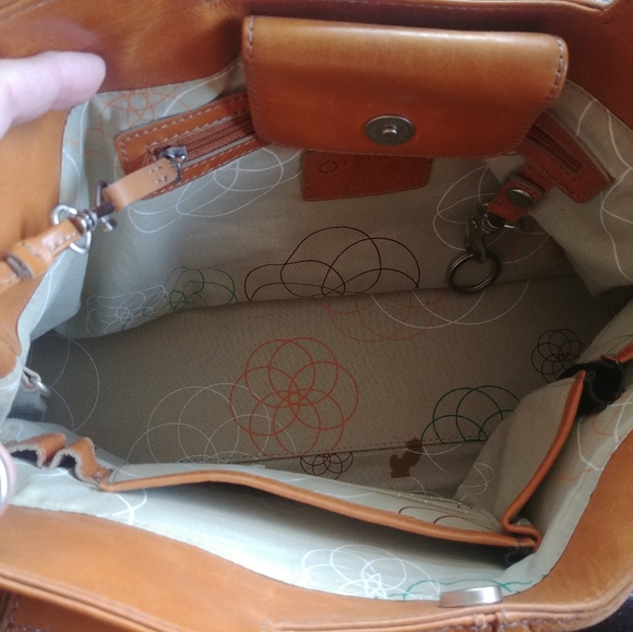 EUC Franklin Covey Camel Colored Leather Purse - Picture 5 of 7